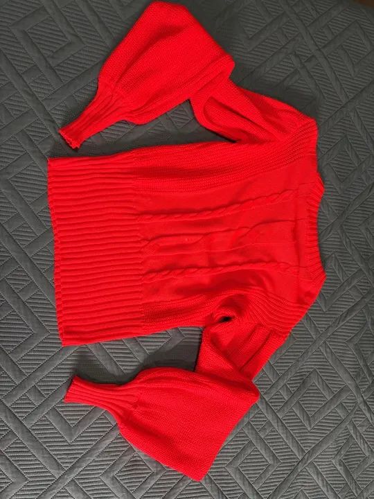 Blusa de frio tricot laranja 