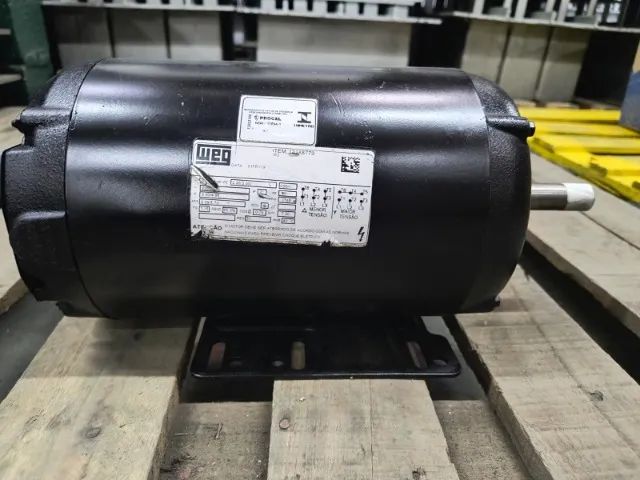 Motor elétrico Weg trifásico 3 cv 4 pólos (Baixa rotação 1740 rpm) Seminovo - Foto 4