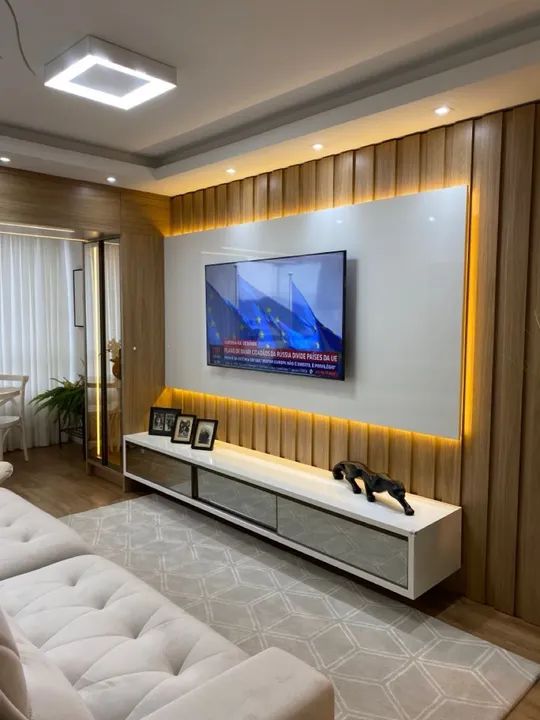 Painel para TV Moderno - Móveis planejados  - Foto 2