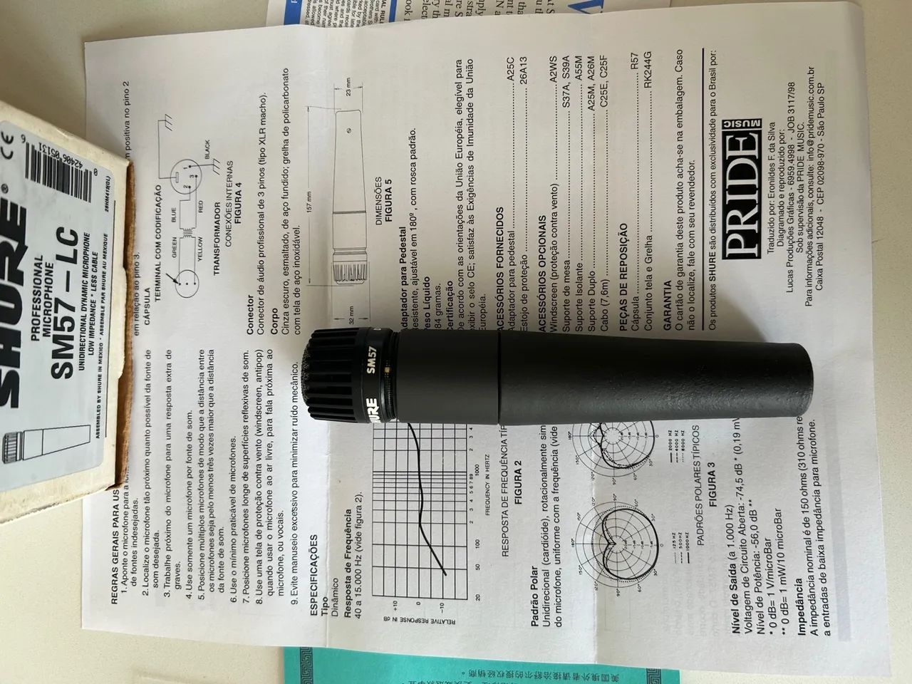 Microfone Shure SM57-LC  - Foto 4