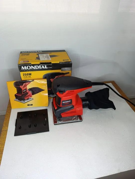Lixadeira orbital mondial 250w profissional  - Foto 2