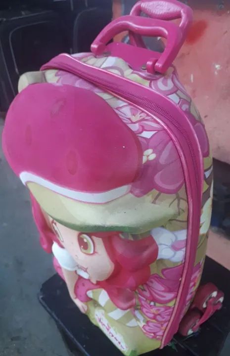 Mochila Infantil Moranguinho usada - Foto 5