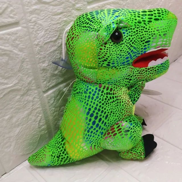 Urso De Pelucia Diversos 16cm  A 22cm 1410-1 Tuka Toy - Dinossauro Colorido - Foto 3