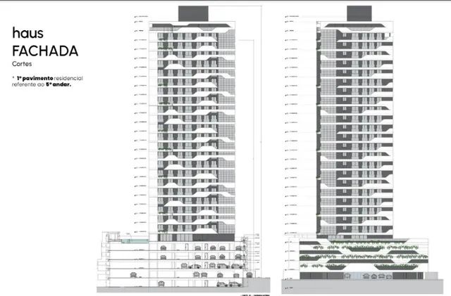 Apto 3/4 sendo 3 suítes no Edifício Haus Petrópolis de 95,32 m², 2 vagas por 854.000,00 - Foto 2