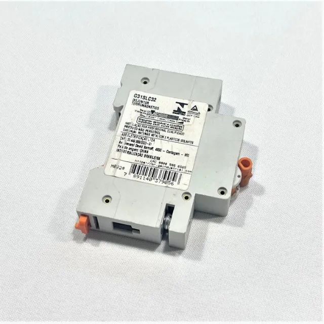 Disjuntor Termomagnético GE Din 1x32 Monopolar C32 Monofásico Unipolar