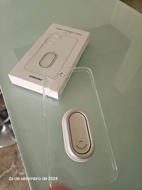 Capinha de Celular Samsung Galaxy S23 Transparente com Suporte de Anel - Foto 3