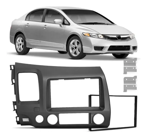 Moldura Painel 2 Din New Civic 2007 a 2011