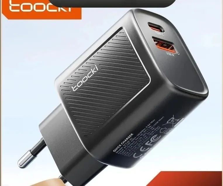Carregador Rápido Toocki-GaN USB Tipo C, PD 30W