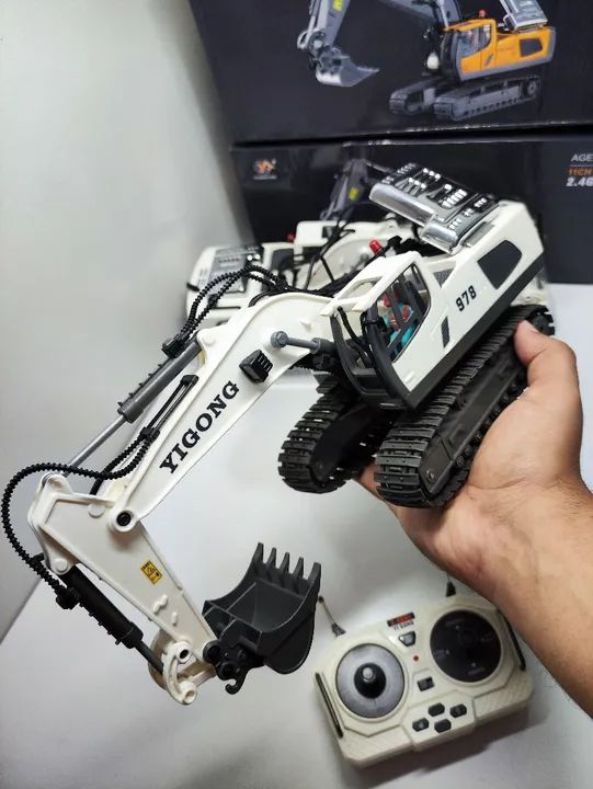 Escavadeira de controle remoto bateria recarregável  - Foto 2