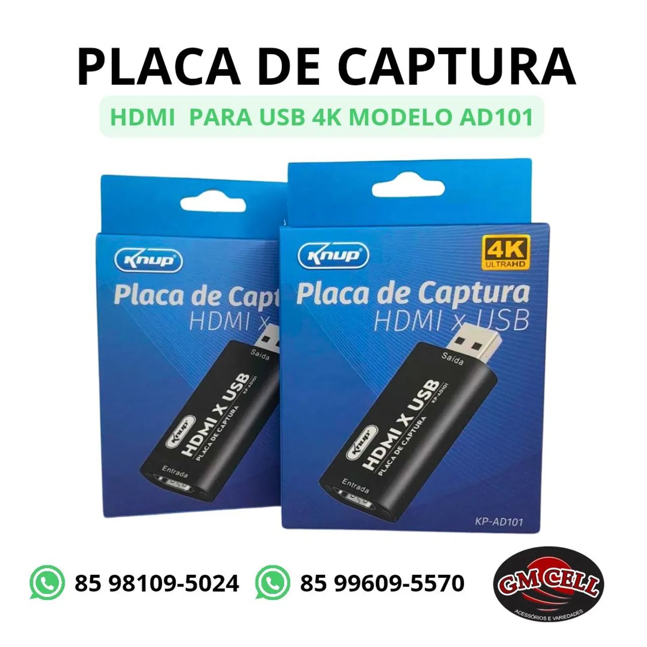 Placa de captura HDMIxUSB knup 