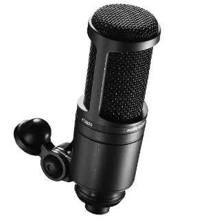 Microfone Audio-technica At2020 Condensador Cardioide Cor Preto - Foto 2