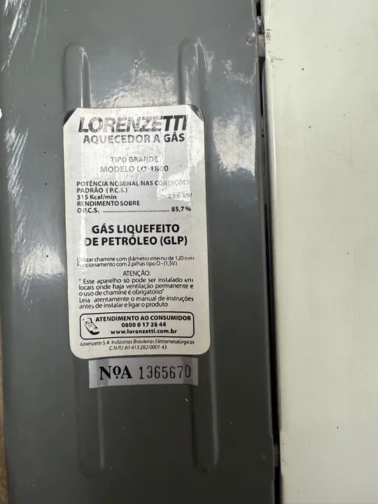 Aquecedor lorenzetti LO-1800 - Foto 2