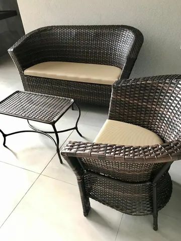 Conjunto Sofá e Poltronas em Junco - Foto 2
