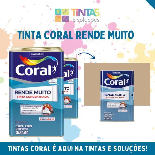 Tinta Coral Rende Muito Camurça