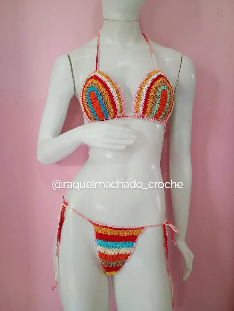 Biquíni Crochê Colorido