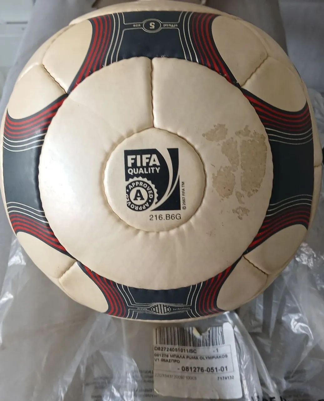 Bola Futebol Puma Olympiakos Campeonato Grego 2010 Frete Gratis - Foto 3
