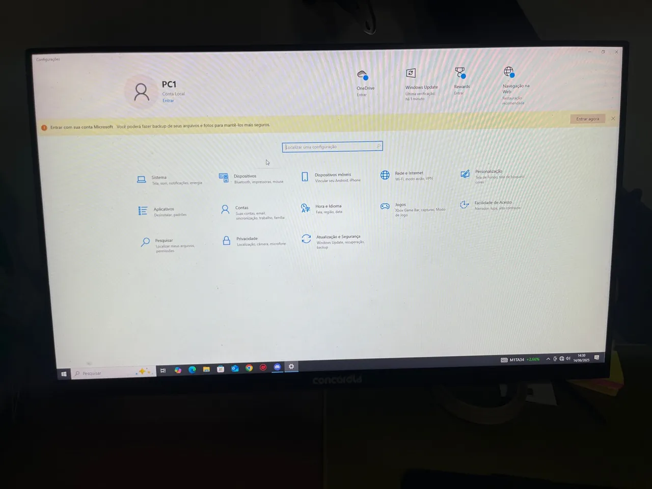 Monitor Concórdia 23.6 144Hz