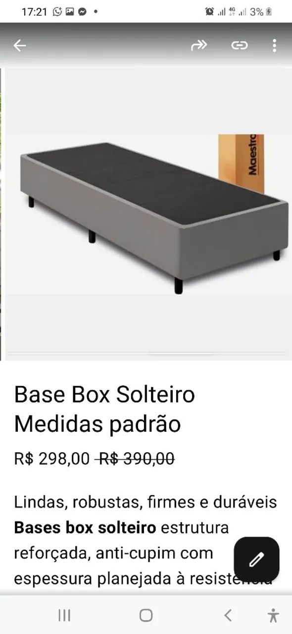 Base Box Solteiro Promoção - Foto 3