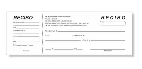 Recibo personalizado - receituário - bloco de notas - Papelaria