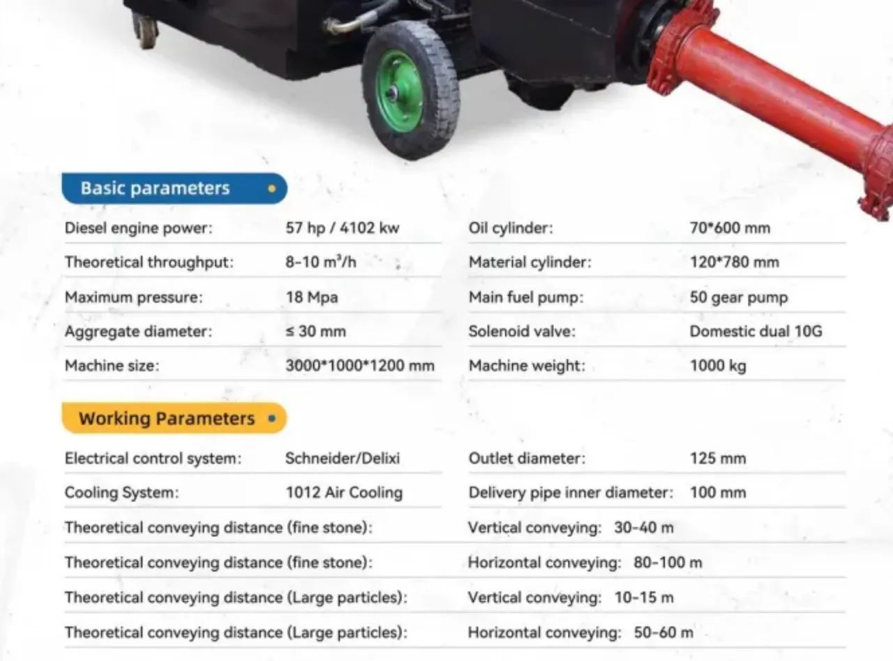 BOMBA DE CONCRETO DIESEL 57HP  - Foto 3