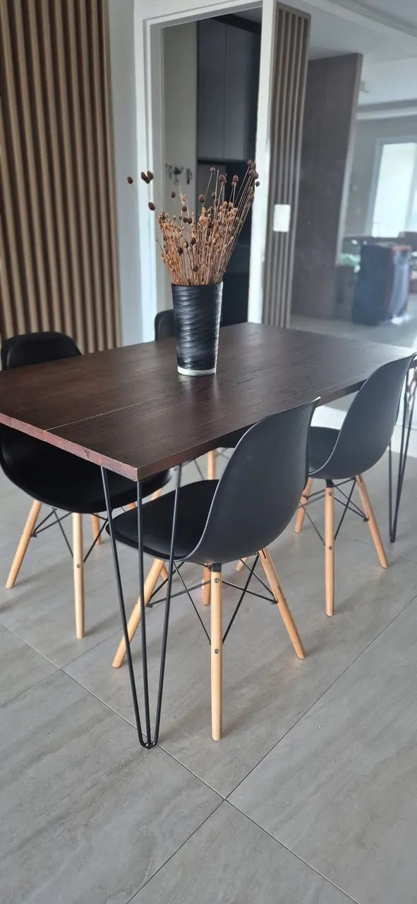 Mesa de Jantar Moderna com Cadeiras Tok&Stok  - Foto 3