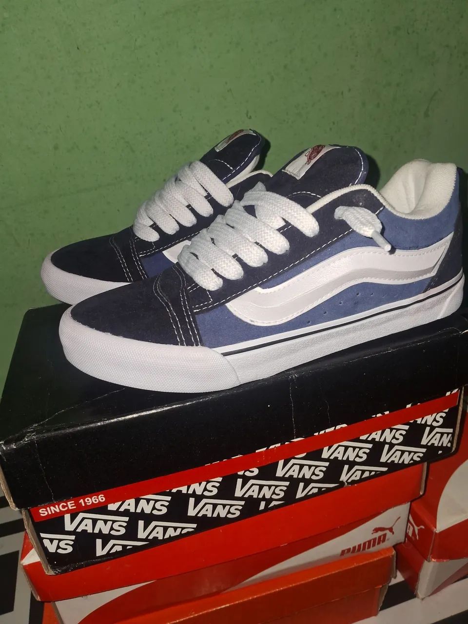 Tênis Vans knu azul - Foto 4