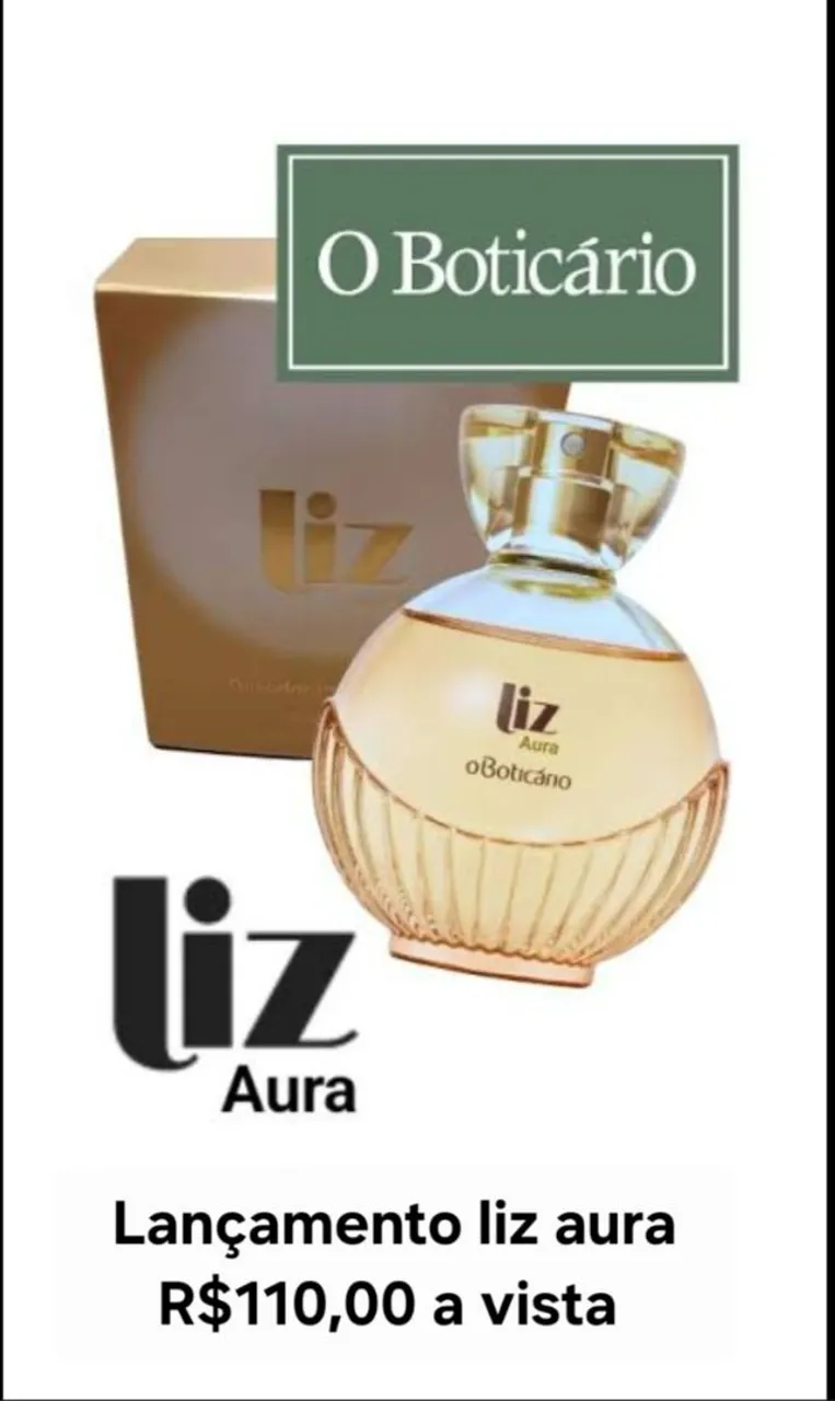 Lançamento Perfume Liz Aura O Boticário
