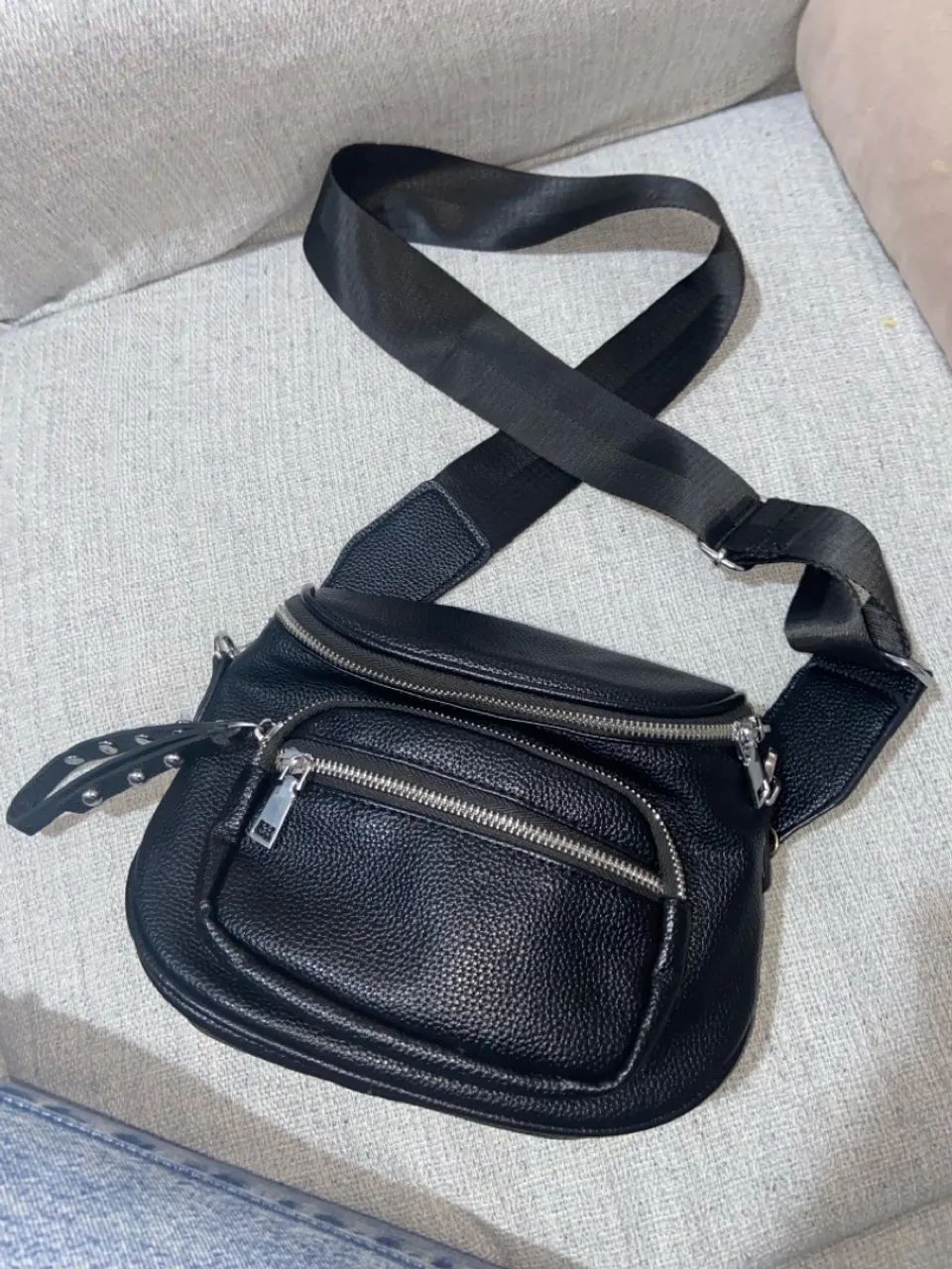 Bolsa de Ombro Feminina Preta (Pochete)