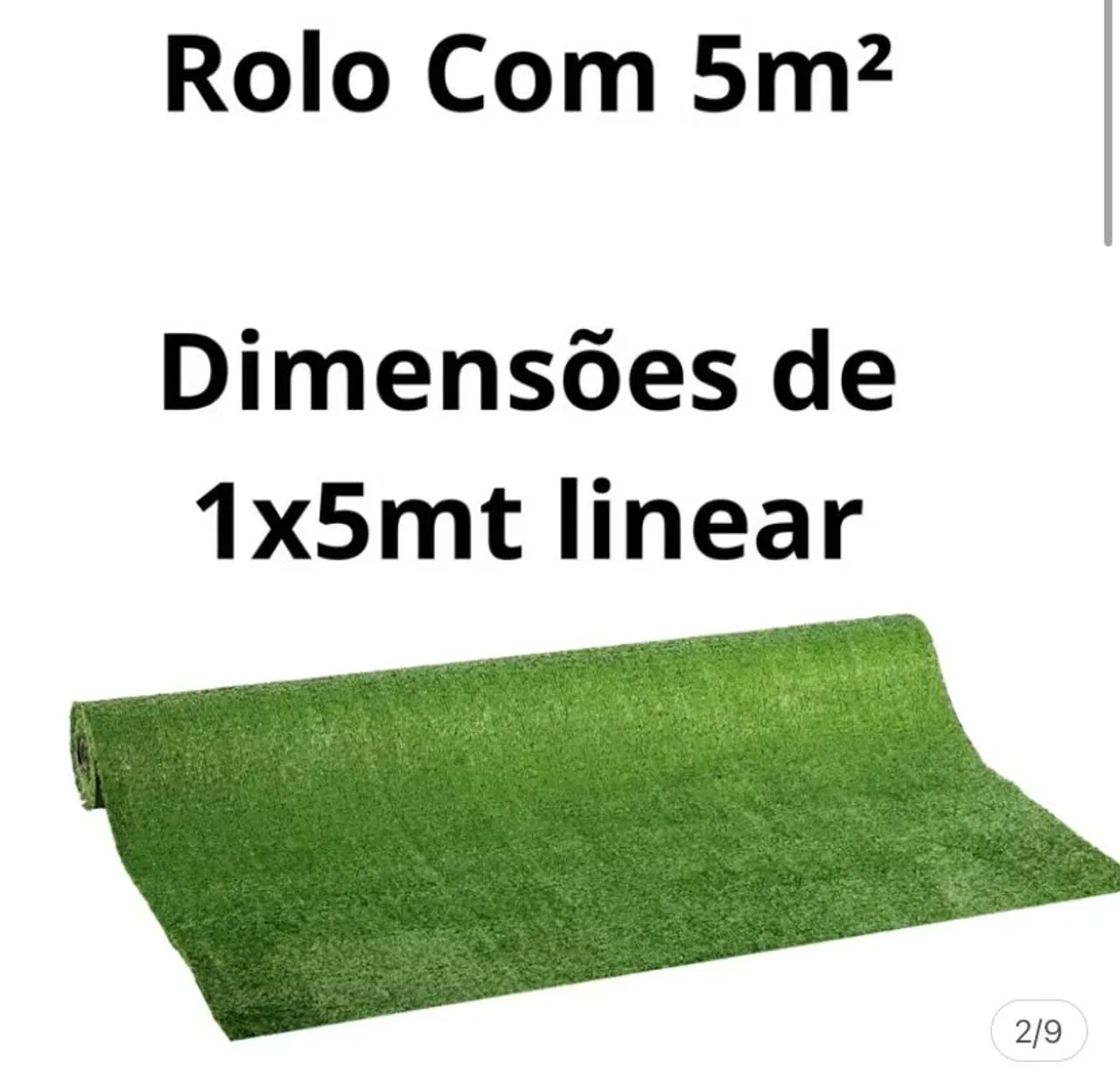 Rolo de Grama Sintética 5m² - Perfeito para seu jardim!
