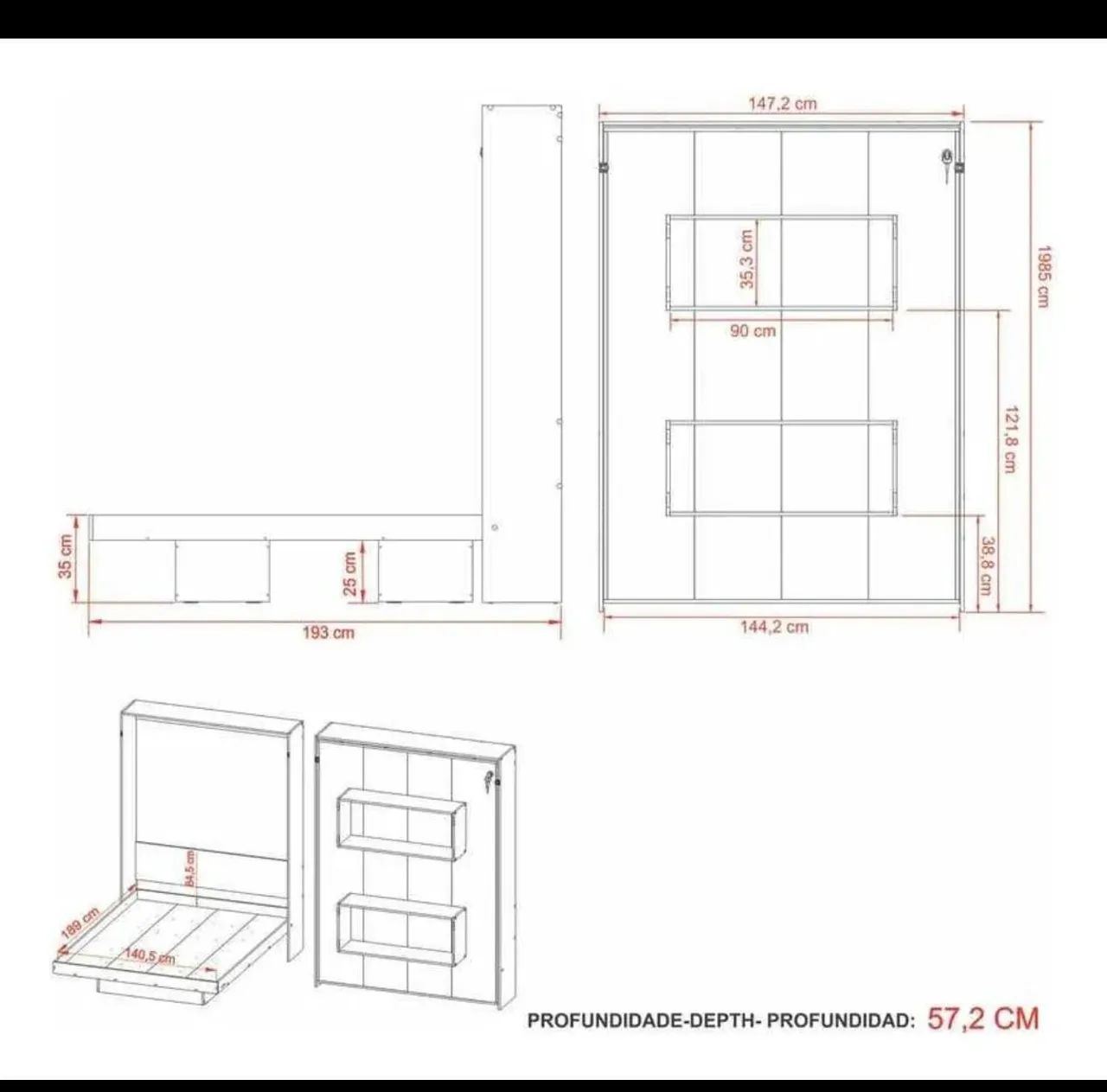 Cama casal articulada / (abaixou o preço) - Foto 3