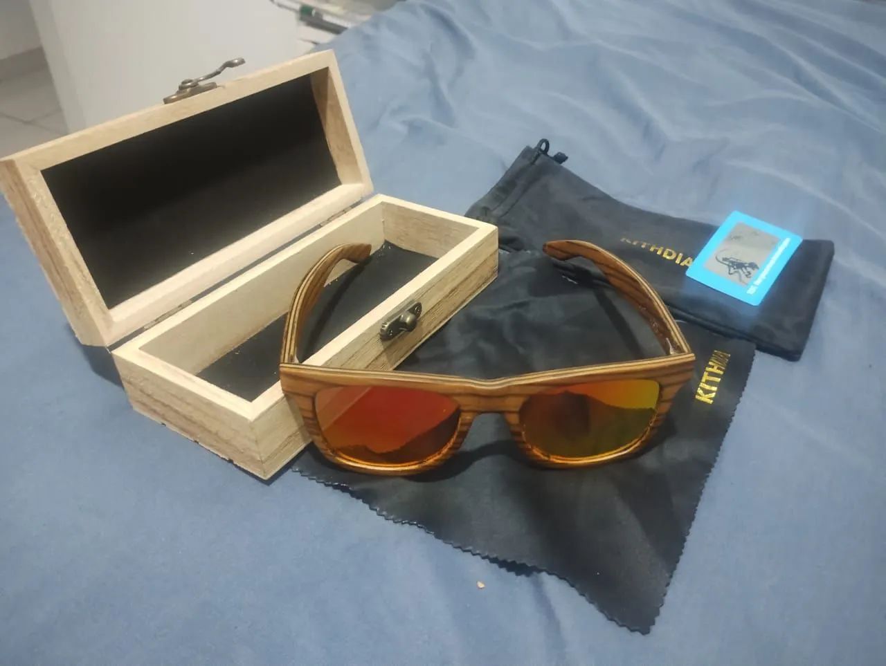 Óculos de Sol ORIGINAL Kithdia Madeira - Lentes Vermelhas - Foto 4