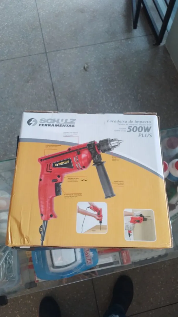 Furadeira de Impacto Schulz 500W - Ferramenta Profissional