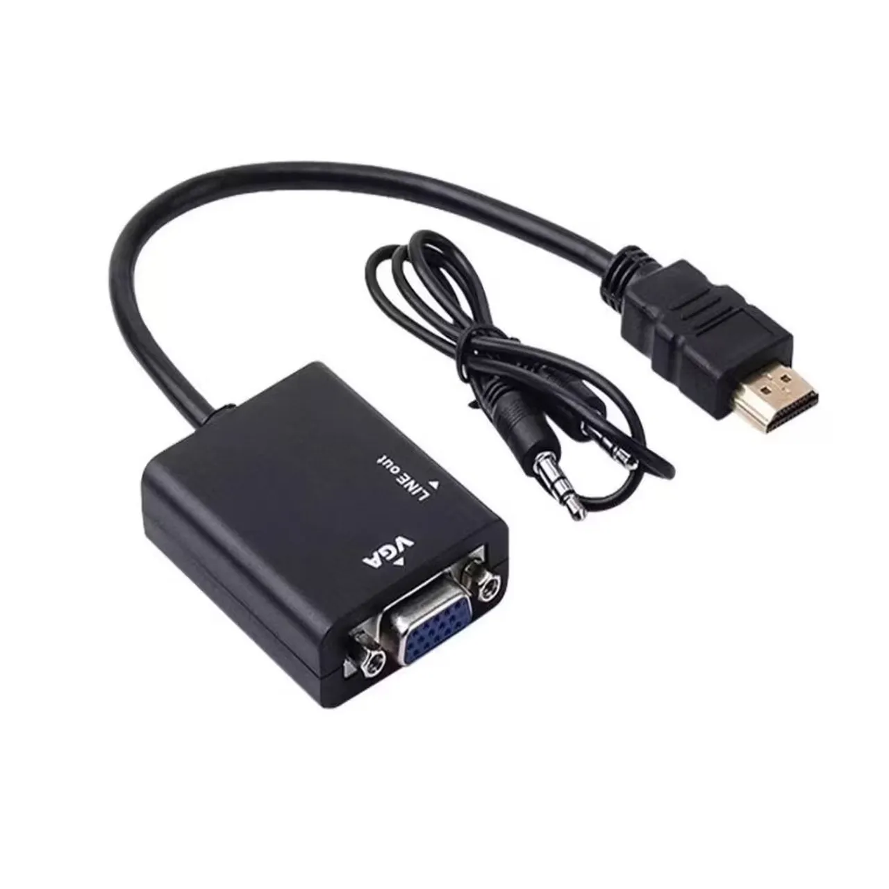 Cabo Conversor HDMI para VGA com Áudio