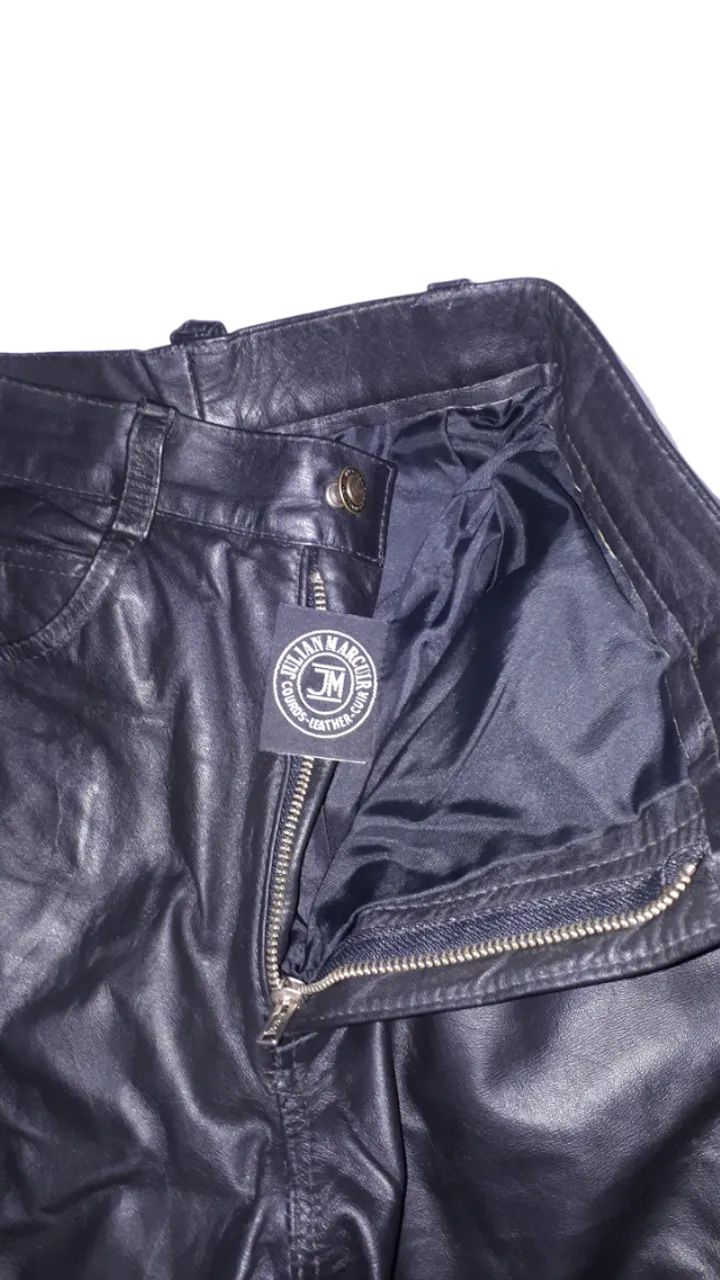 Calça de Couro by Julian Marcuir Tam 40 - Foto 3