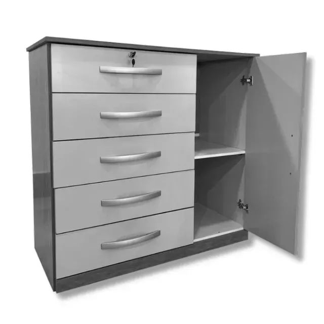 Cômoda Vane Branco 5Gvs 1Pt JL Móveis - Entrega Rápida!  - Foto 2