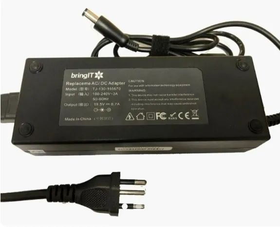 Fonte bringIT para Notebook compatível com Dell (130w - 19.5v 6.7a)