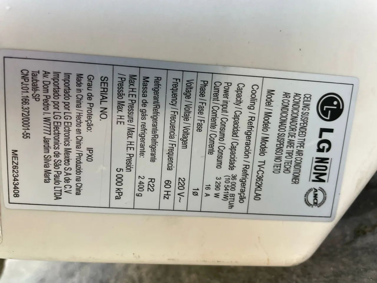 Ar condicionado 36.000 BTUs convencional usado - Foto 2