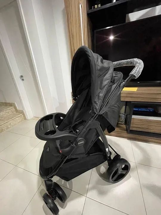 Carrinho de bebê + bebê conforto Cosco Nexus - Foto 5