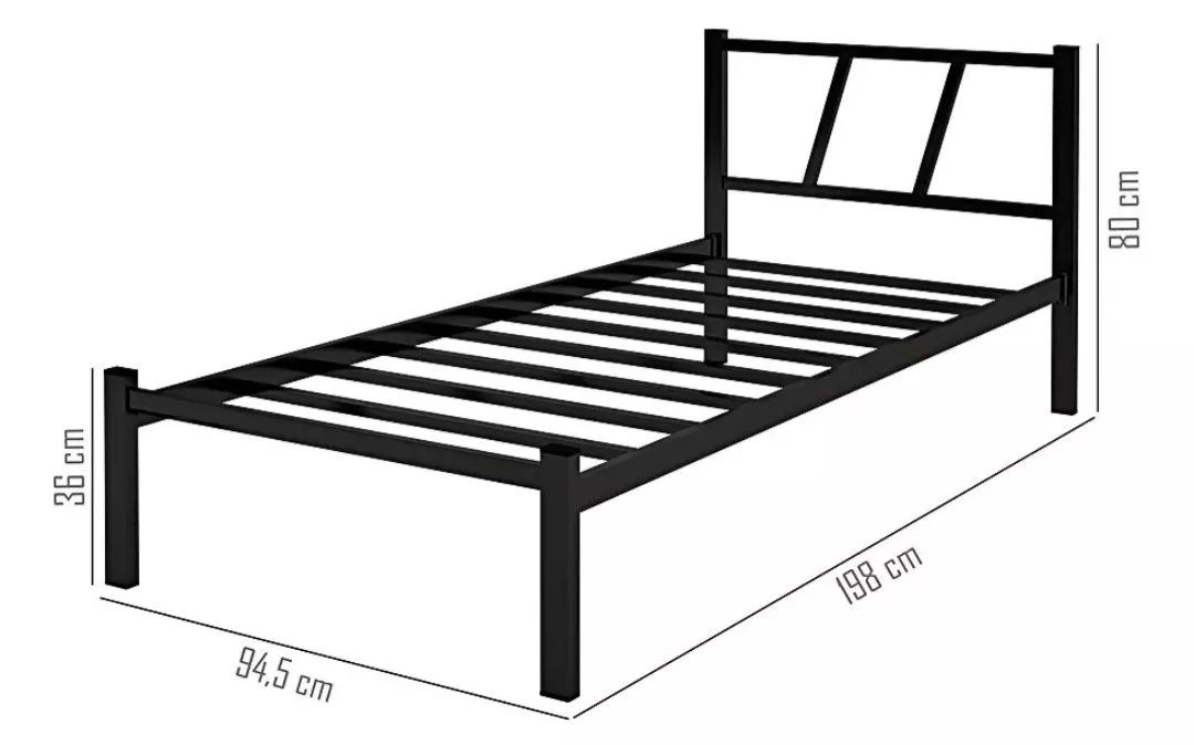 Cama de ferro solteiro - Estrutura resistente - Foto 2