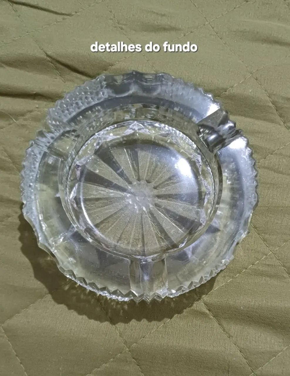 Cinzeiro em cristal retrô. Detalhes na descrição - Foto 6