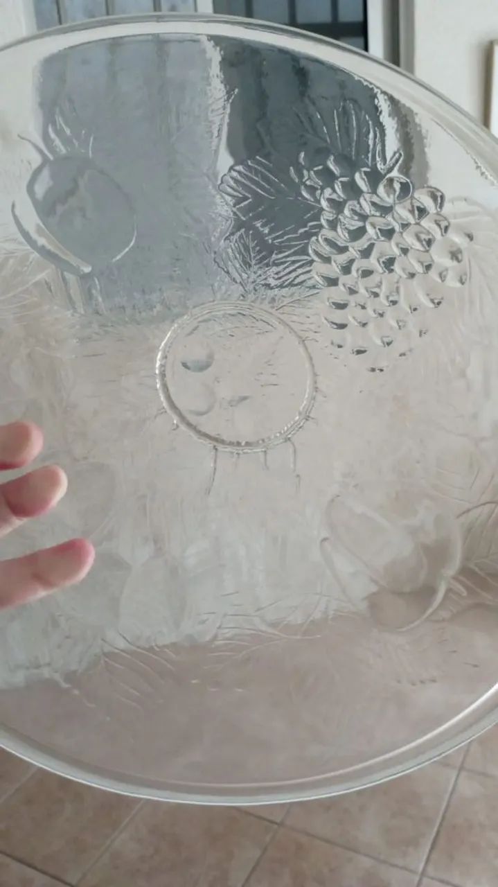 Prato de vidro transparente  - Foto 2