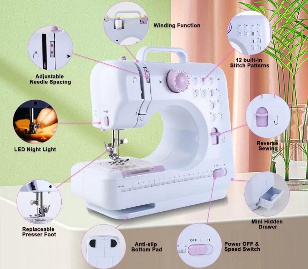 Máquina de Costura Portátil - Ideal para Iniciantes! - Foto 2