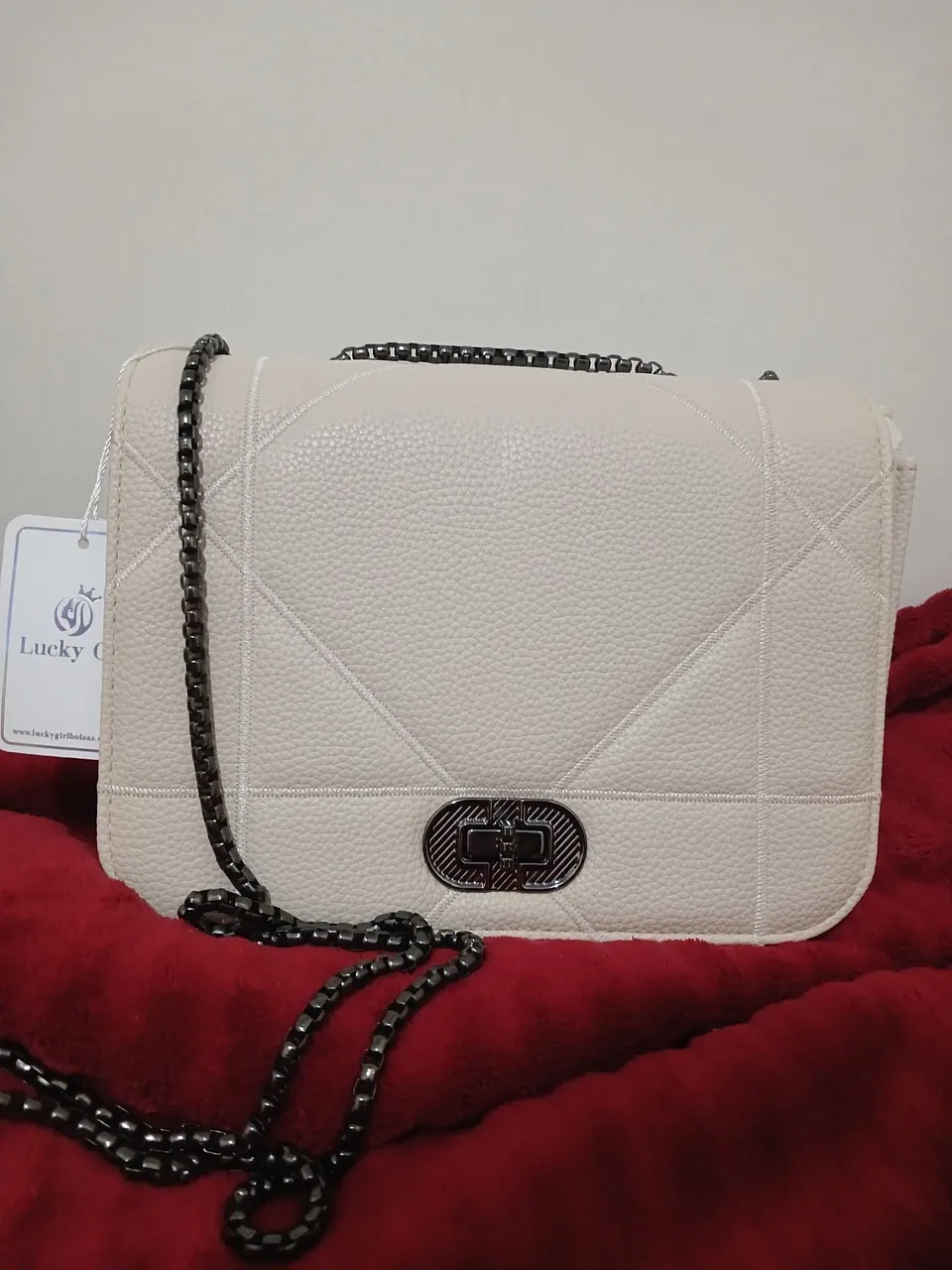 Bolsa de Ombro Luxo - Bege - Nova