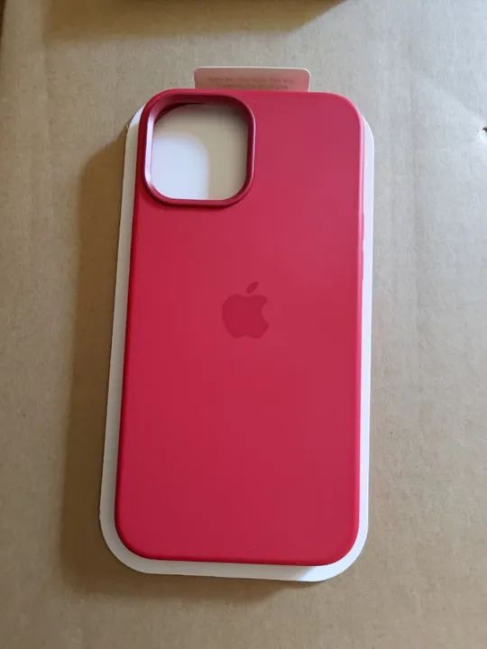 Capa Iphone 12 Pro Max Silicone Case (Magsafe) - Vermelha