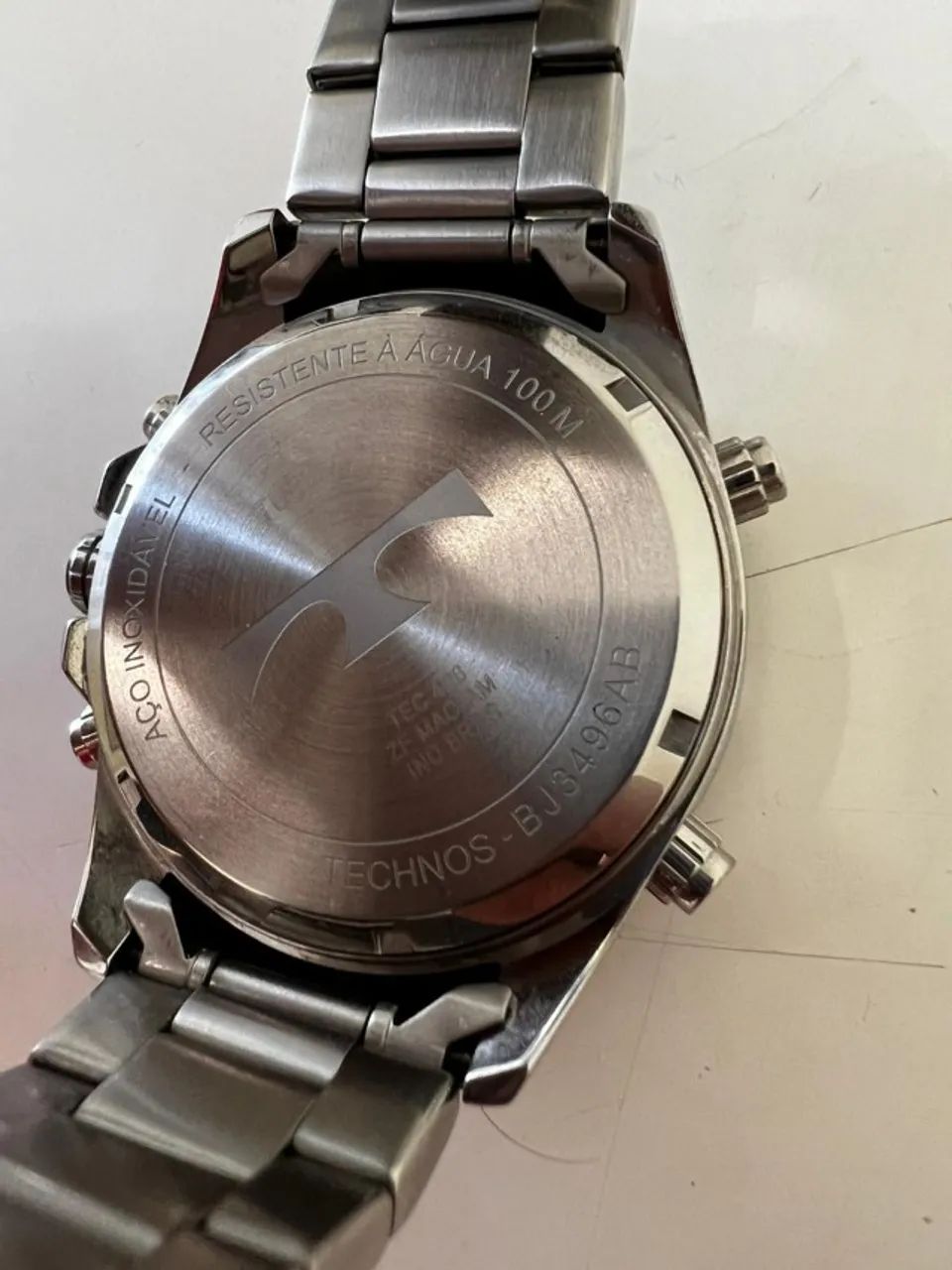 Relógio de pulso analógico digital Technos modelo BJ3496AB - Foto 4
