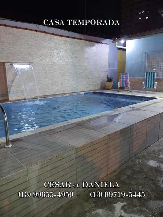 Casa Temporada com Piscina 80 metros até a praia