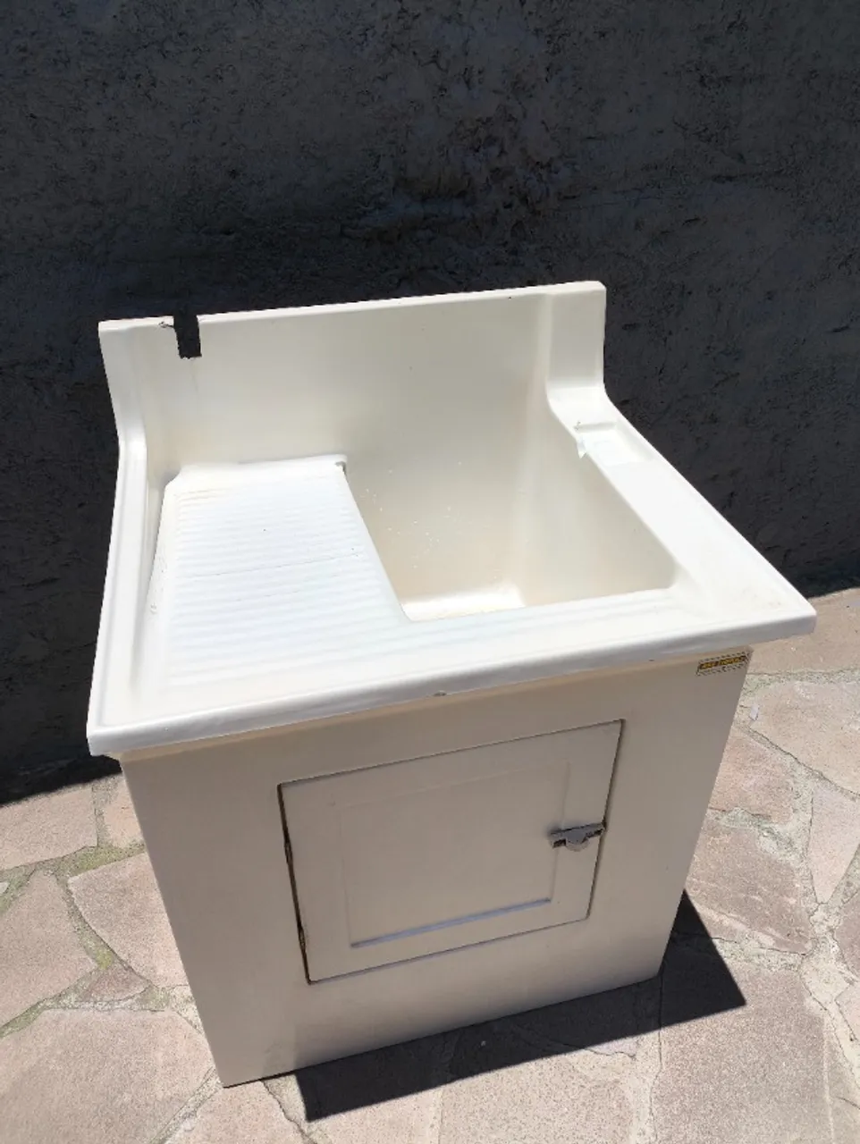 Tanque de lavar roupas Branco Fibra