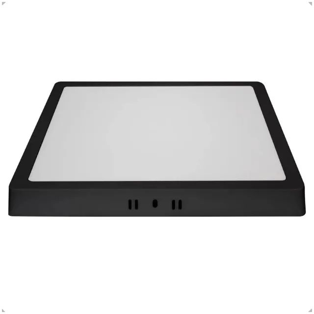 Painel de Led Sobrepor Quadrado 24W 6500k Preto Blumenau - Foto 4