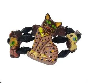 Bracelete Gatos em porcelanato 