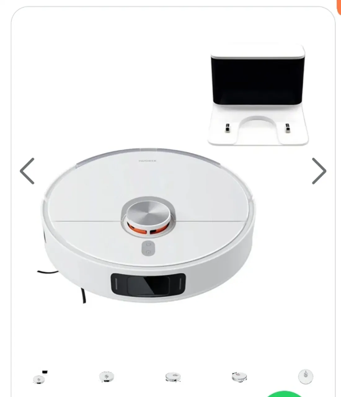 Robô Aspirador Xiaomi Robot Vacuum S20+ B108GL com 55 Watts Bivolt - Branco